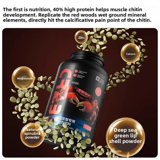 Crab Food Pellets – High Protein Sinking Diet