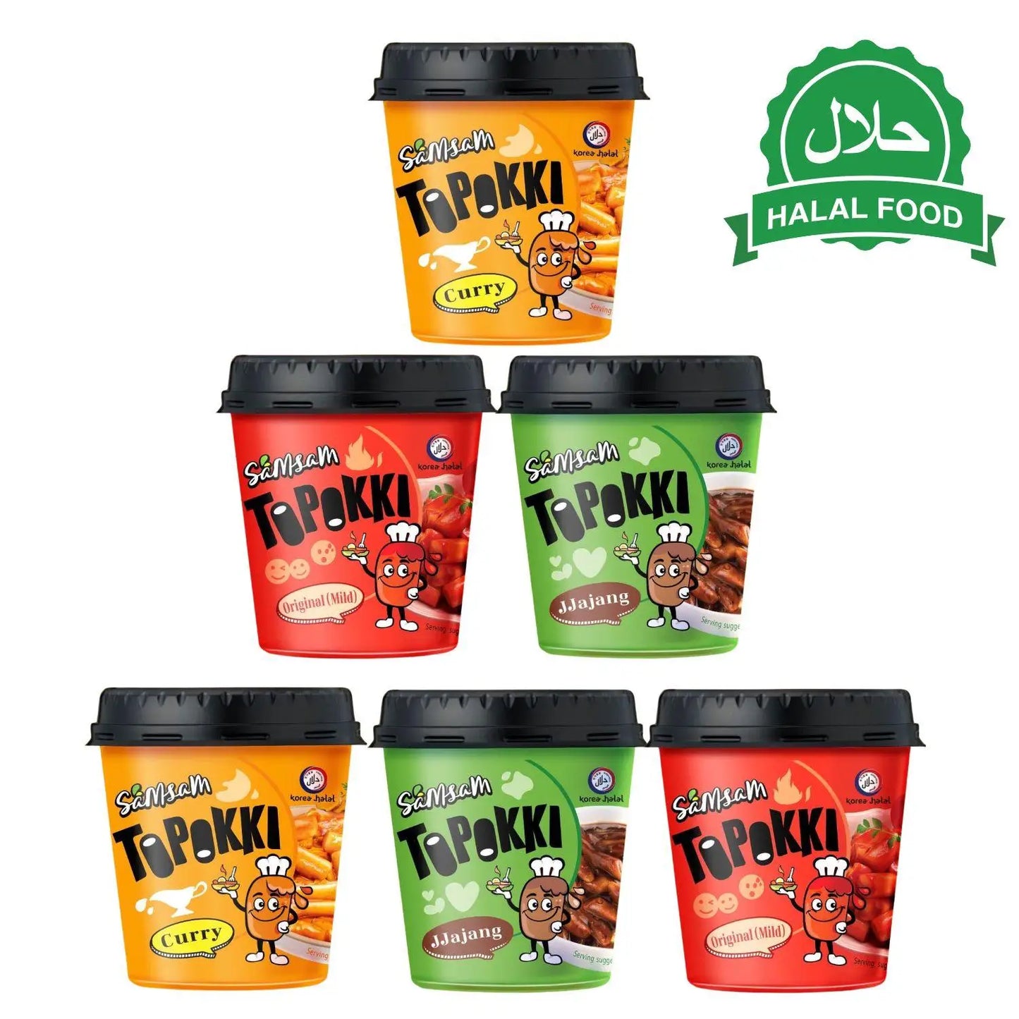 Samsam Toppokki Rice Cakes – 6 Pack