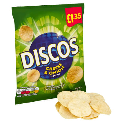 Discos Cheese & Onion Crisps – 16 Pack