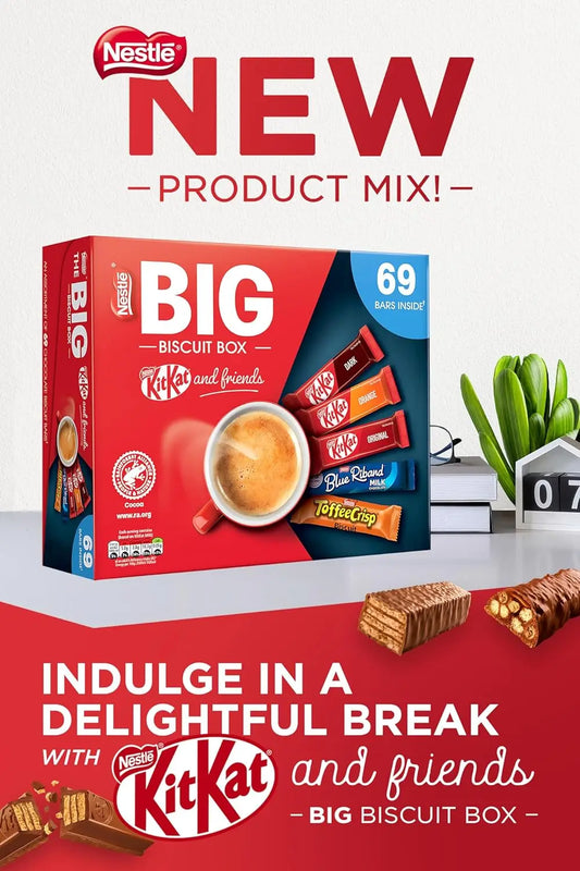Nestle Big Biscuit Box Kitkat & Friends, 69 Bars