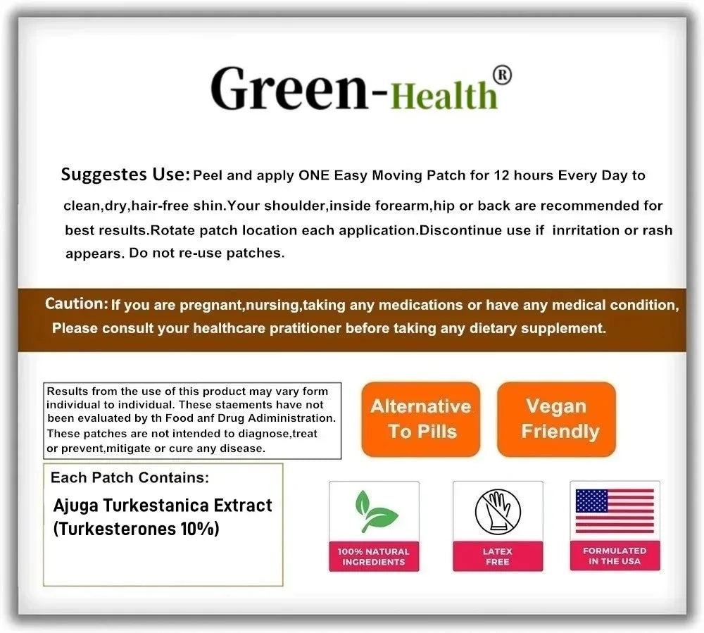 Turkesterone Patches – 30 Count