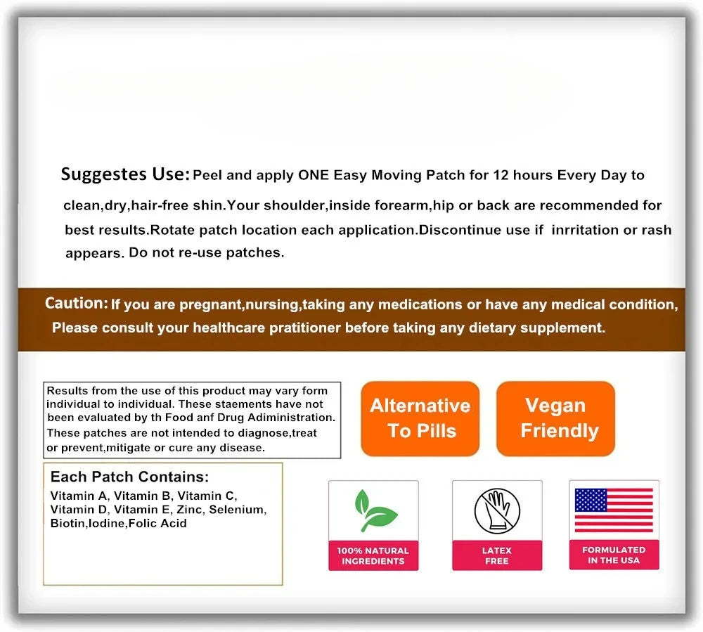 Multivitamin Patches – 30 Pack