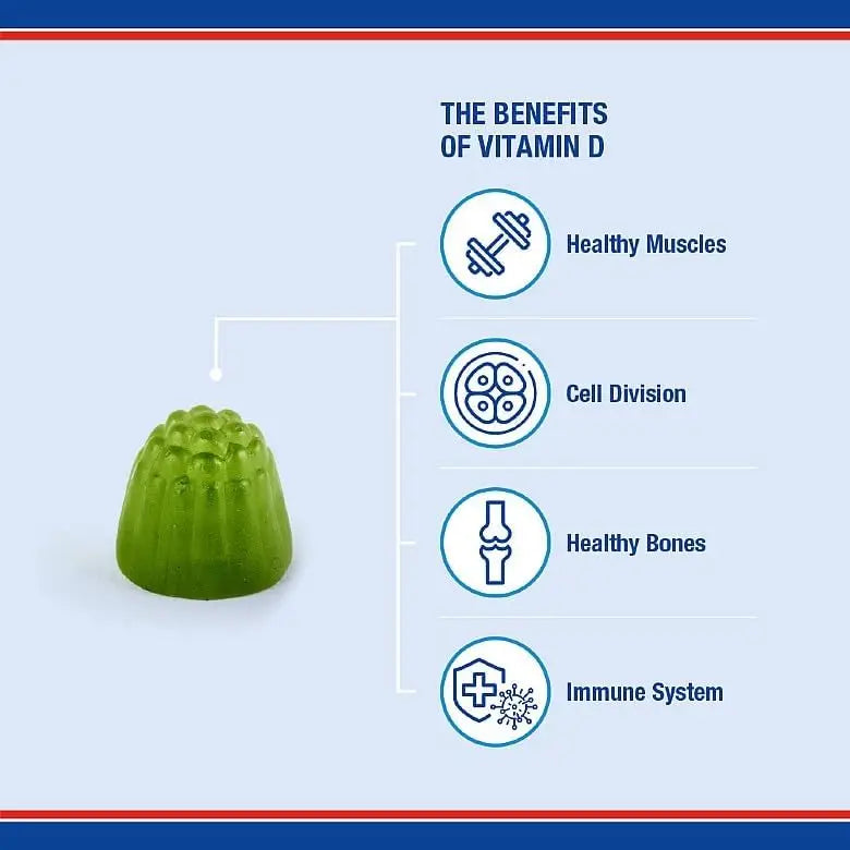 Vitamin D3 Gummies 1000IU – 60 Ct