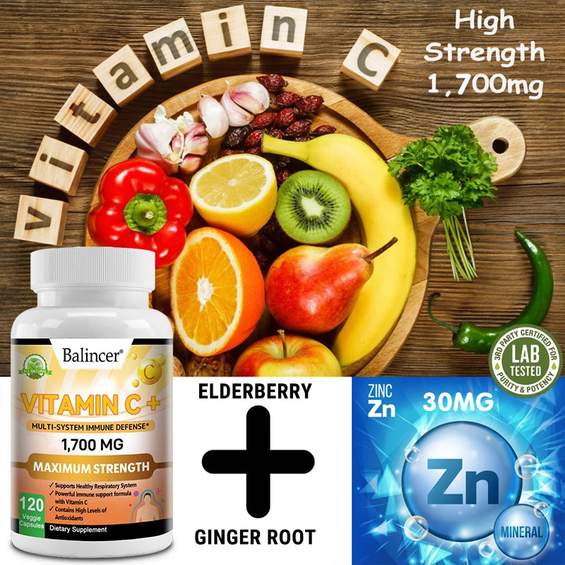 Vitamin C 1700mg Capsules