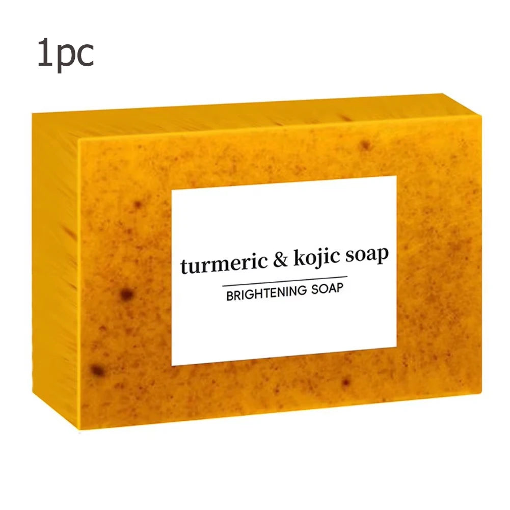 Turmeric Kojic Acid Soap – 100g, Deep Cleansing Face & Body Bar