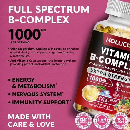 Vitamin B Complex Capsules Stress & Mood Support