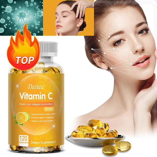 Vitamin C 2000mg Capsules Skin & Immune Support