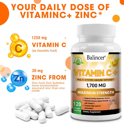 Vitamin C 1700mg Capsules