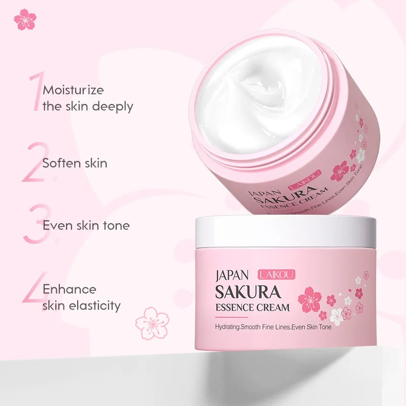 Sakura 9-in-1 Skincare Set Cleanser & Cream Kit