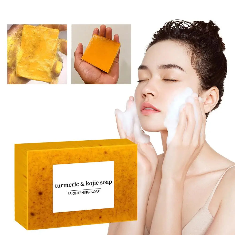 Turmeric Kojic Acid Soap – 100g, Deep Cleansing Face & Body Bar