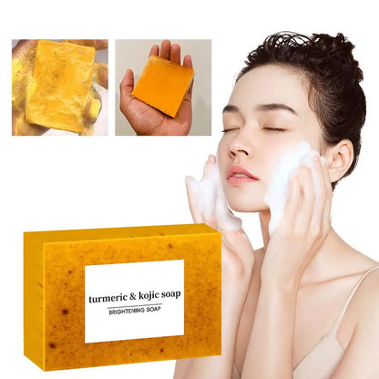 Turmeric Kojic Acid Soap – 100g, Deep Cleansing Face & Body Bar