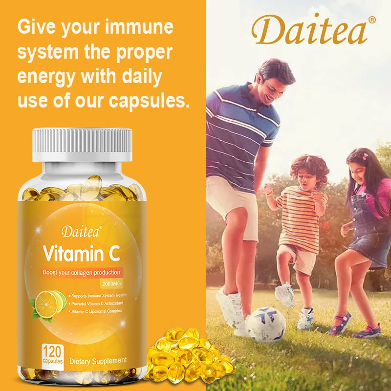 Vitamin C 2000mg Capsules Skin & Immune Support
