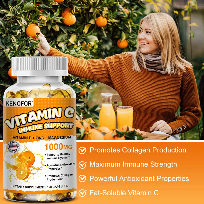 Vitamin C Immune & Antioxidant Support Capsules