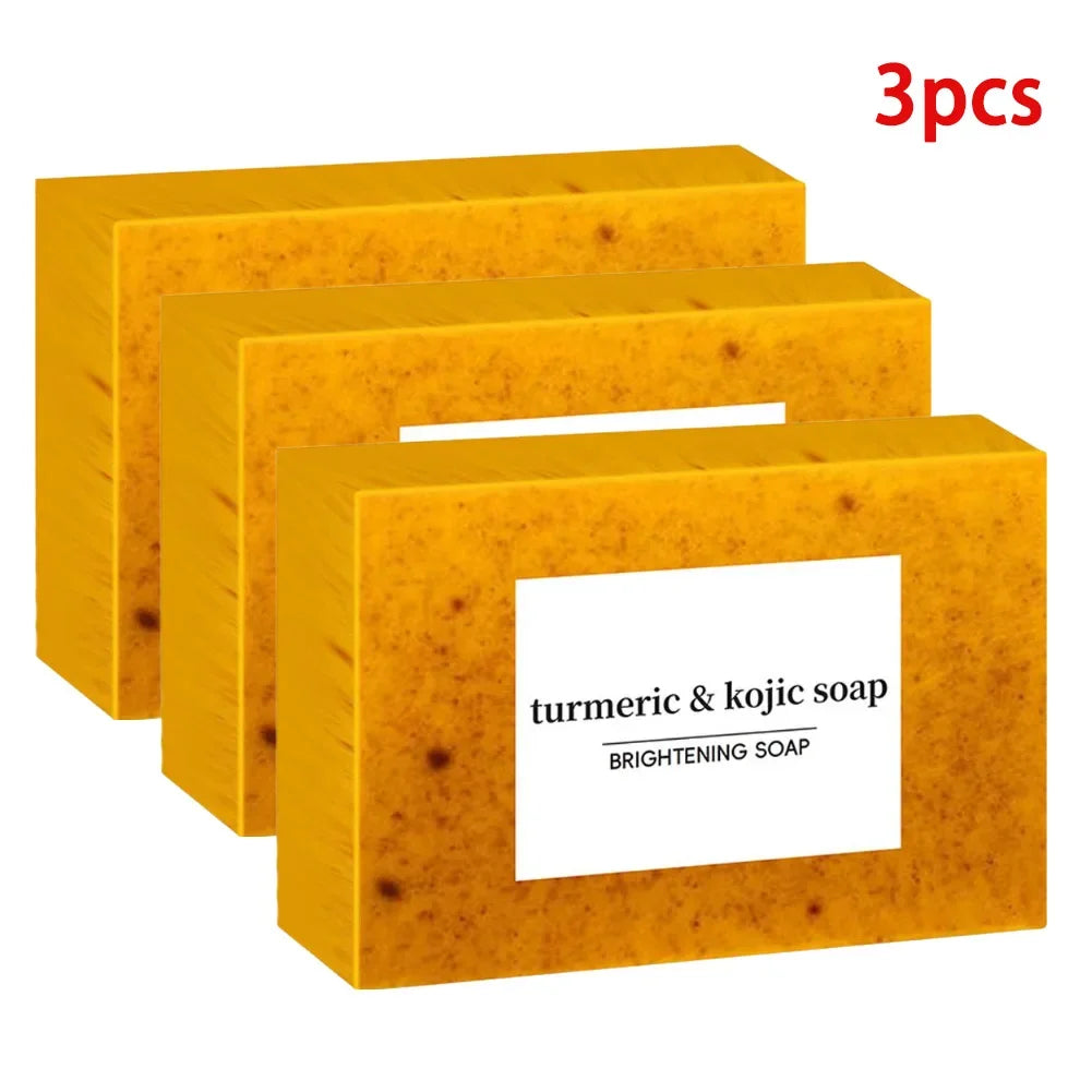 Turmeric Kojic Acid Soap – 100g, Deep Cleansing Face & Body Bar