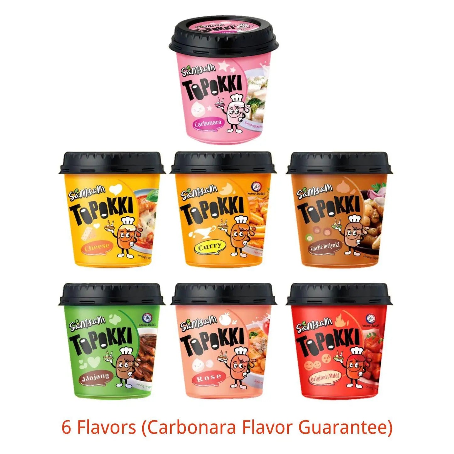 Samsam Toppokki Rice Cakes – 6 Pack