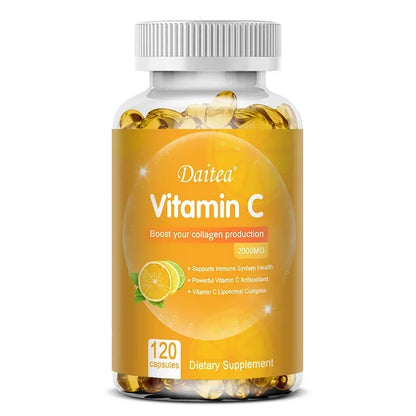 Vitamin C 2000mg Capsules Skin & Immune Support