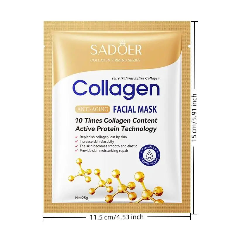 Collagen Face Masks – 10Pcs Hydrating Set