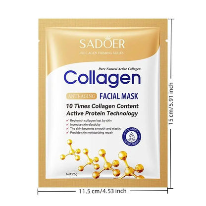 Collagen Face Masks – 10Pcs Hydrating Set