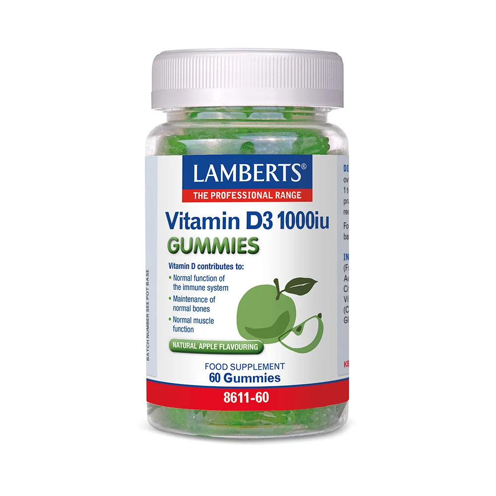 Vitamin D3 Gummies 1000IU – 60 Ct