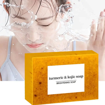 Turmeric Kojic Acid Soap – 100g, Deep Cleansing Face & Body Bar