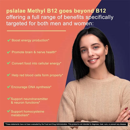 Vitamin B12 5000mcg Brain, Heart & Energy Support