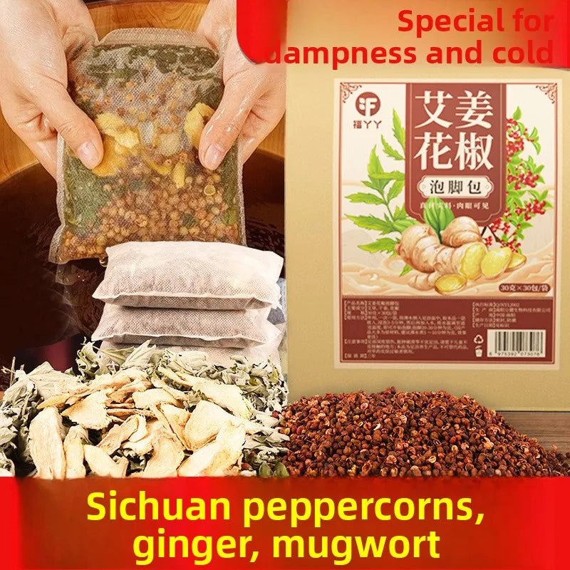 Ginger Pepper Foot Soak – 30g × 30 Bags