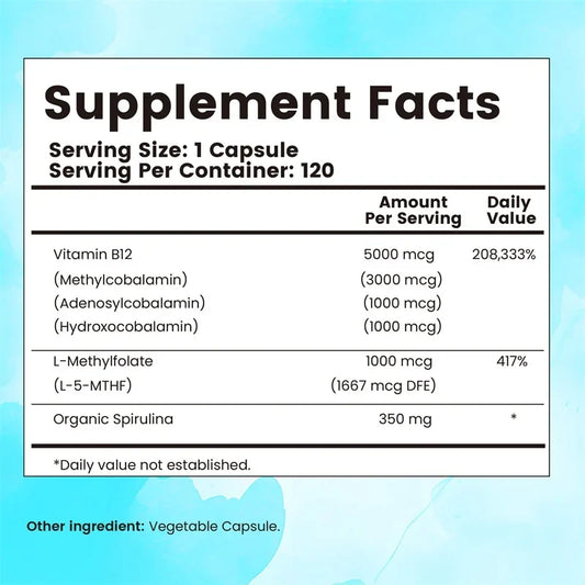 Vitamin B12 Energy & Nervous System Support